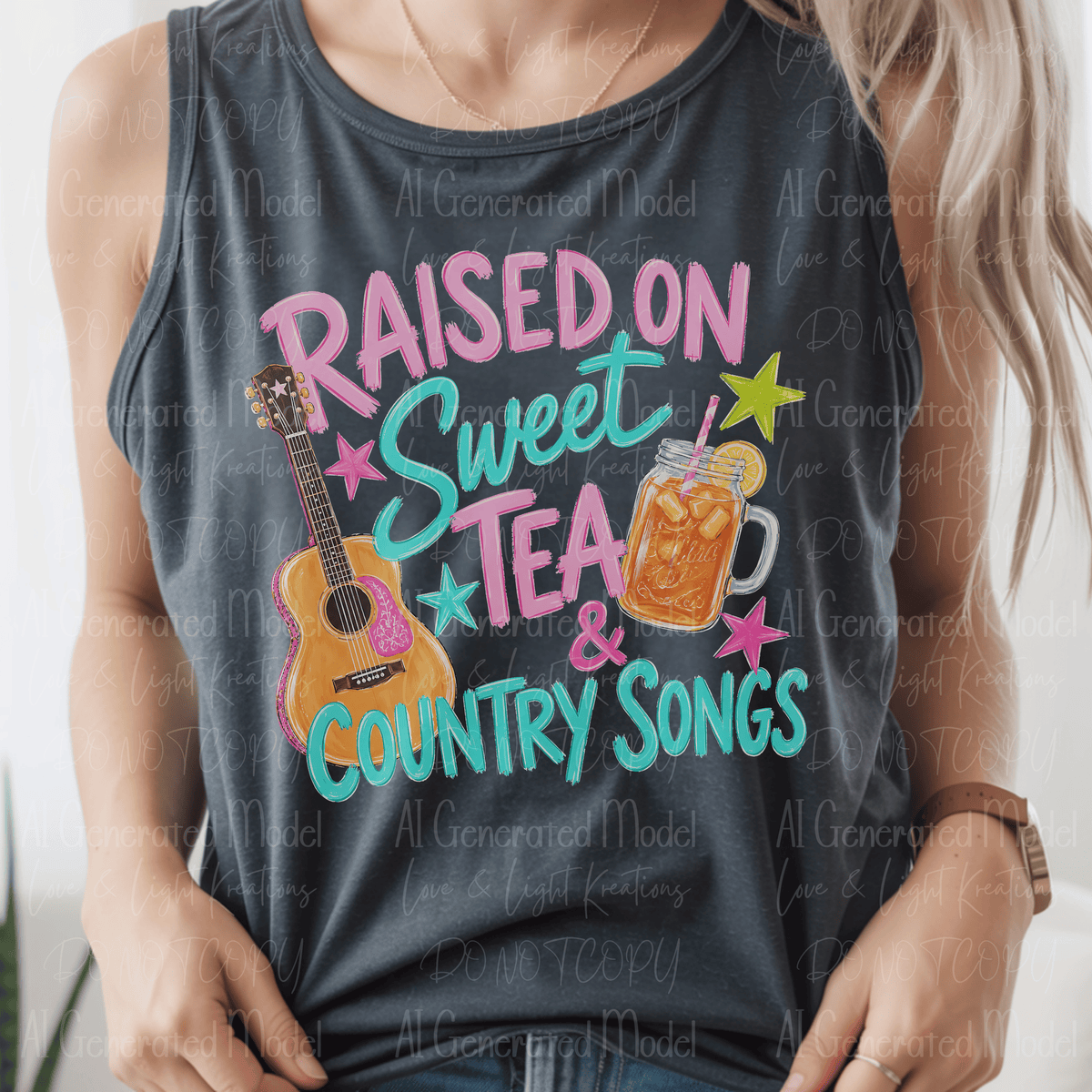 Preppy Raised on Sweet Tea and Country Songs with Guitar and tea – Love ...