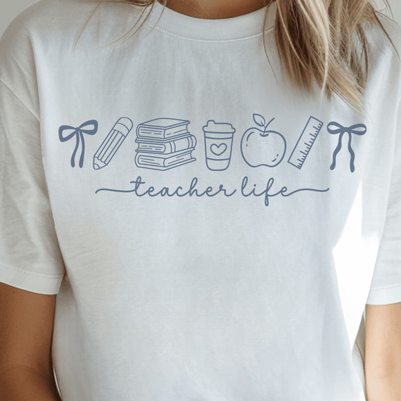 Preppy Teacher Life Doodle