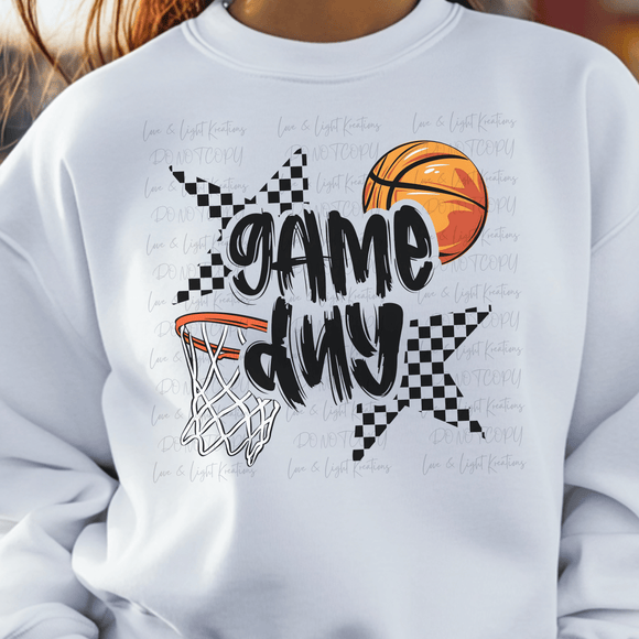 Retro Basketball Game Day