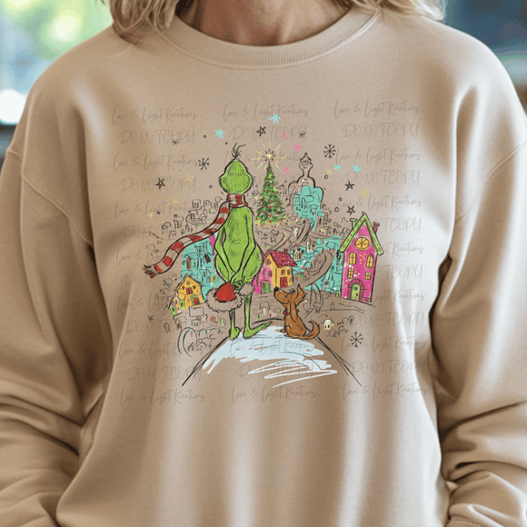 Retro Green Who Doodle