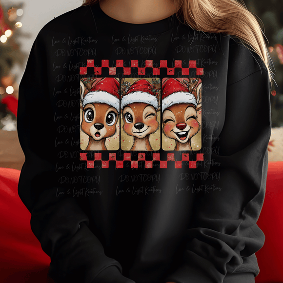 Retro Red Nose Reindeer