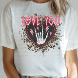 Rocker Love You Skeleton Valentine Hand