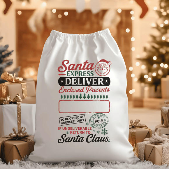 Santa Express Deliver Enclosed Presents Santa Sack