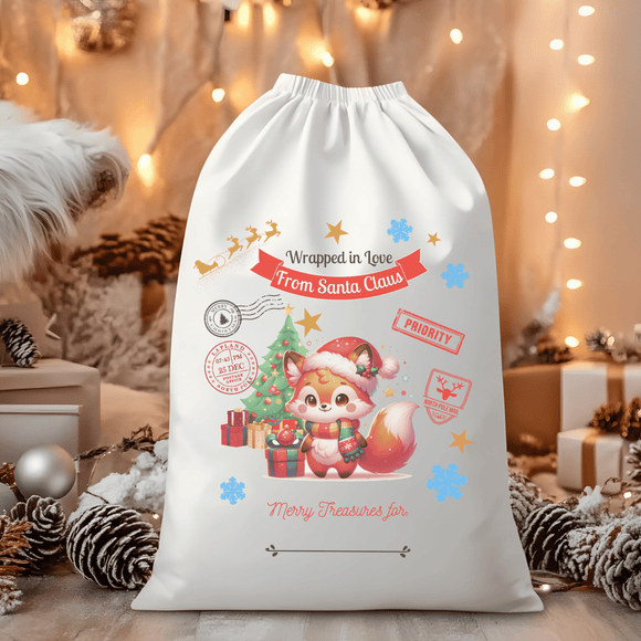 Special Delivery Fox Santa Sack