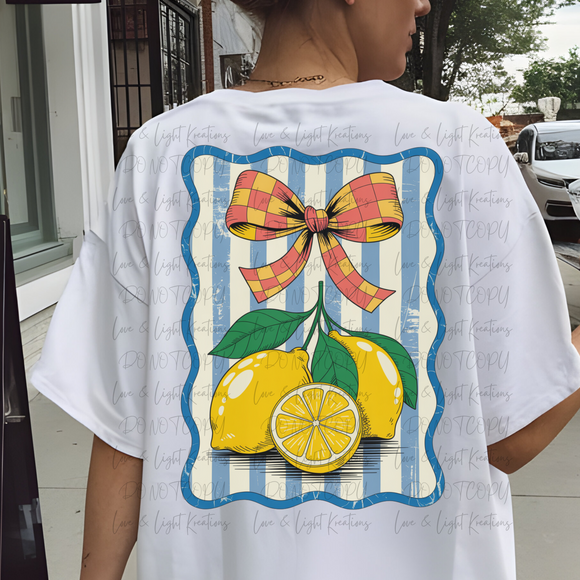 Stripped Coquette Bow Lemons