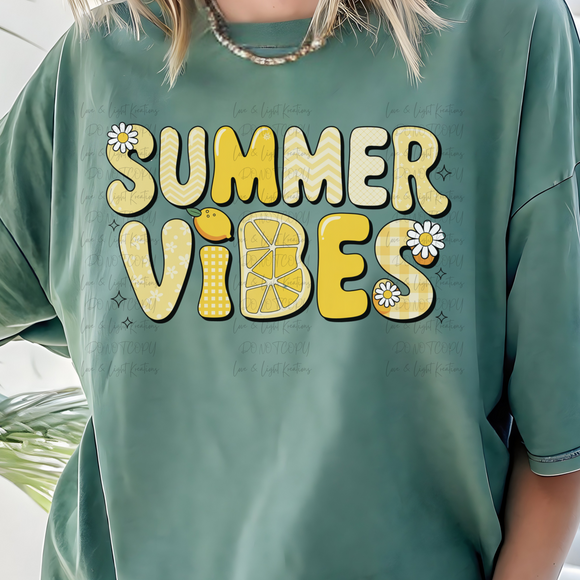 Summer Vibes Floral Lemons