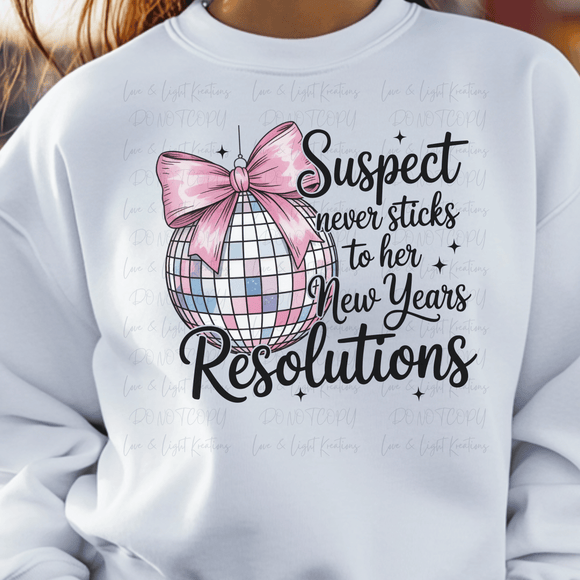 Suspect Never Sticks to Her New Years Resolutions