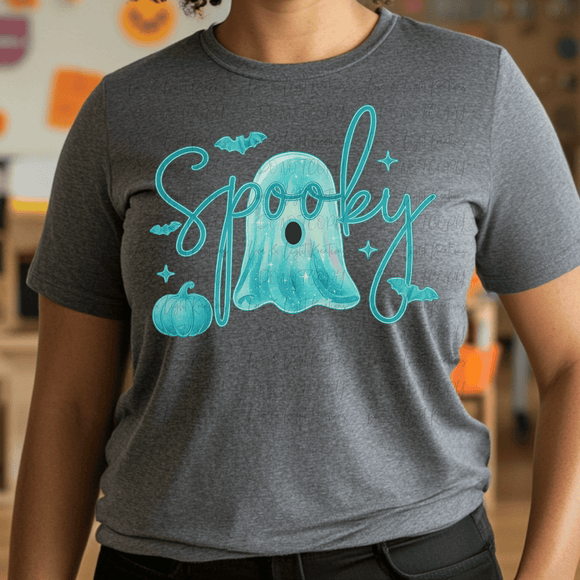 Teal Spooky Ghost