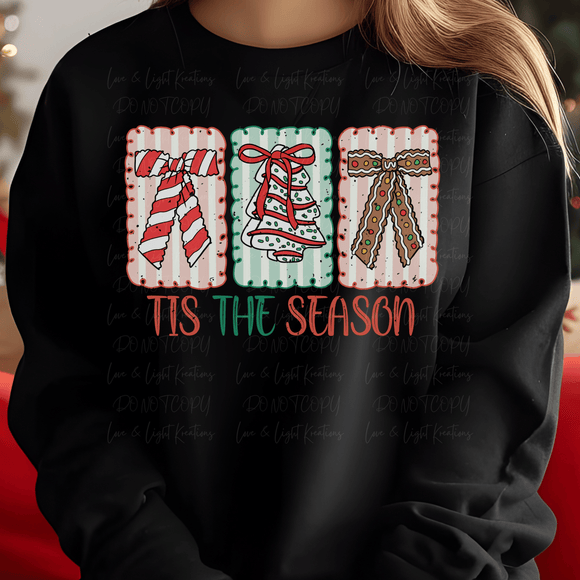 Tis the Season Preppy Christmas Cake Stamps