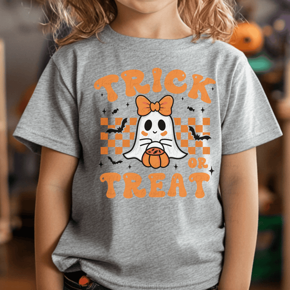 Trick or Treat Checkered with Bow