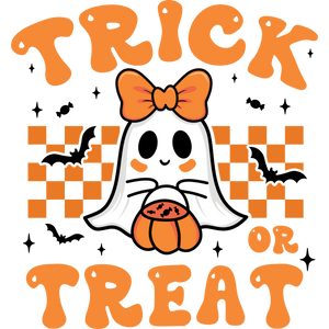 Trick or Treat Checkered with Bow