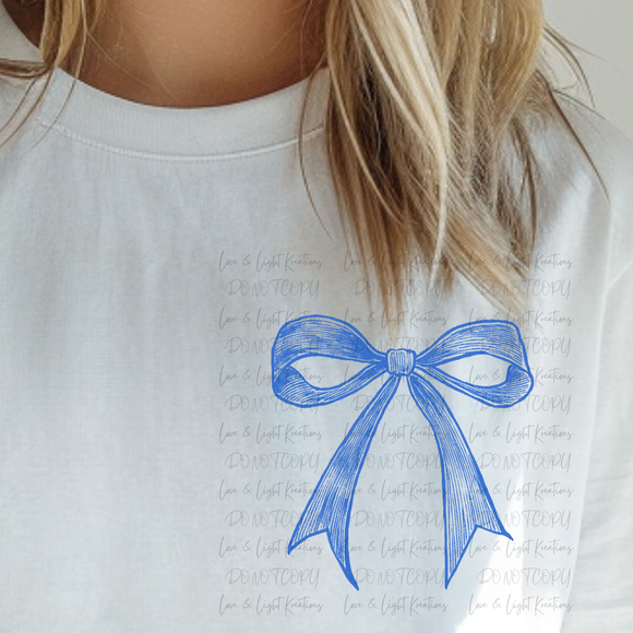 Watercolor Coquette Bow