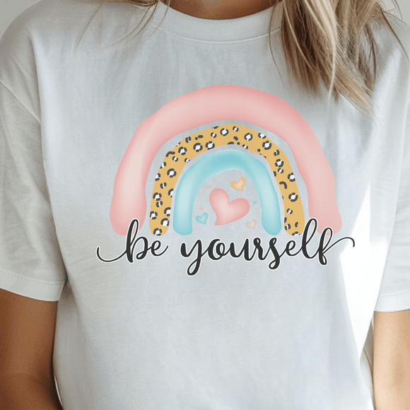 Watercolor Rainbow Be Yourself