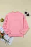Daisy Notched Long Sleeve Sweater
